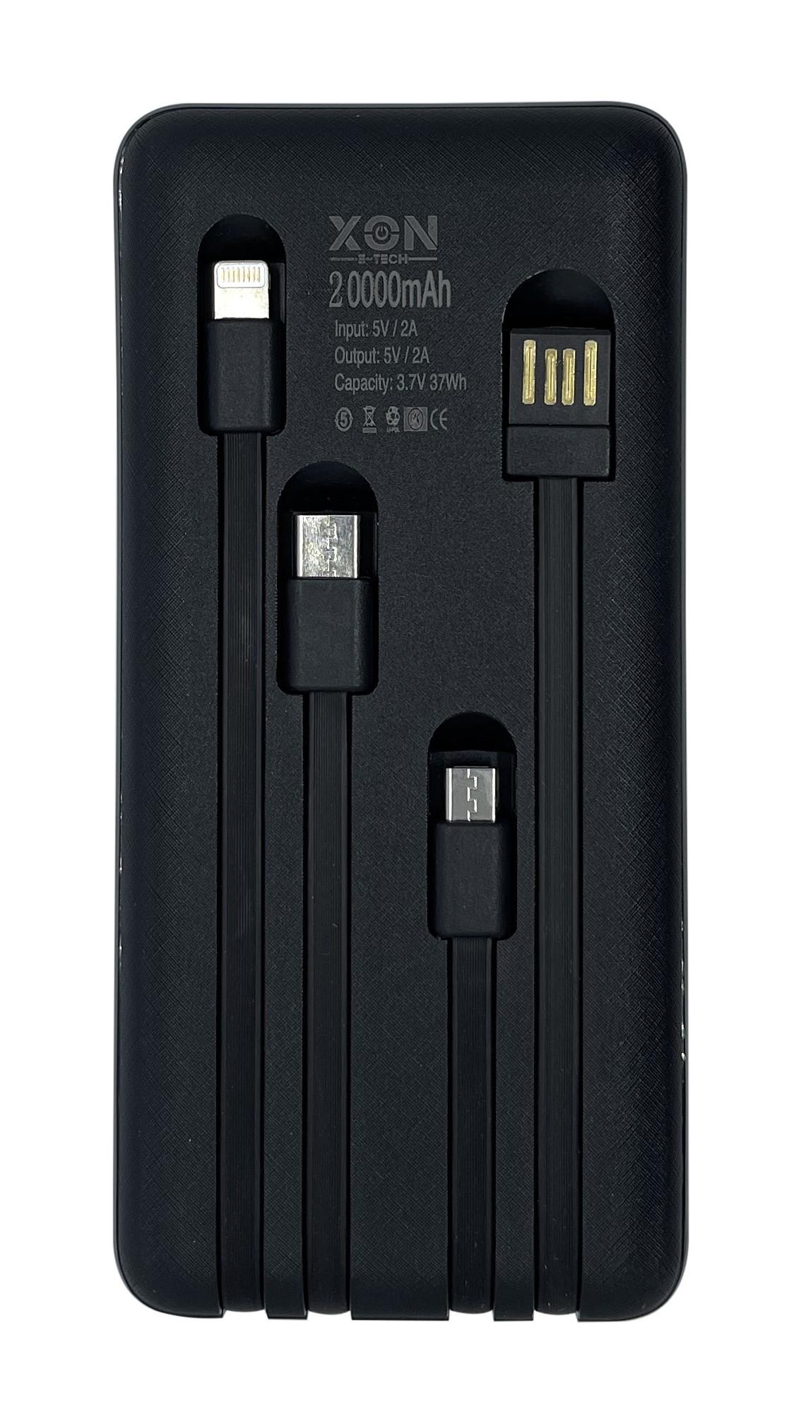 Повербанк XON PowerBank MultiLink MC2S 2954 20000 mAh Черный (5060948062954)