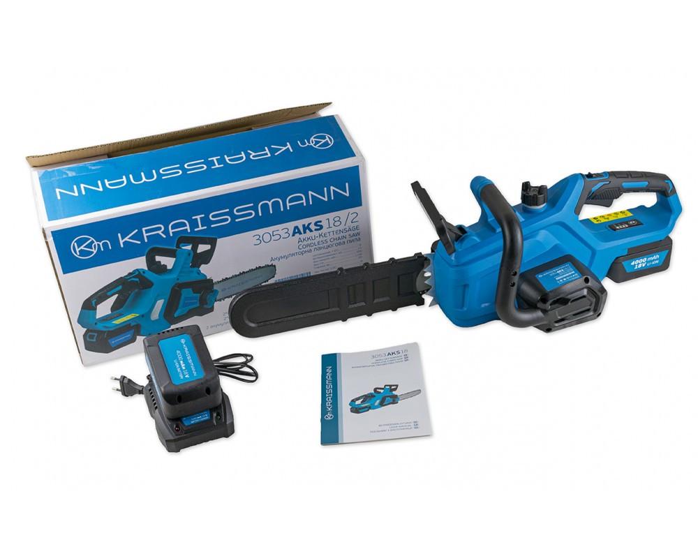 Акумуляторна пилка KRAISSMANN 3053 AKS 18/2 2 АКБ/4000 мАг (1823668342) - фото 2 Акумуляторна пилка KRAISSMANN 3053 AKS 18/2 2 АКБ/4000 мАг (1823668342) - фото 2