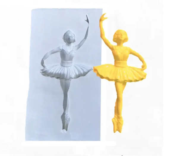 Молд силиконовый Балерина 85x46 мм Серый (40567) - фото 4 Молд силиконовый Балерина 85x46 мм Серый (40567) - фото 4