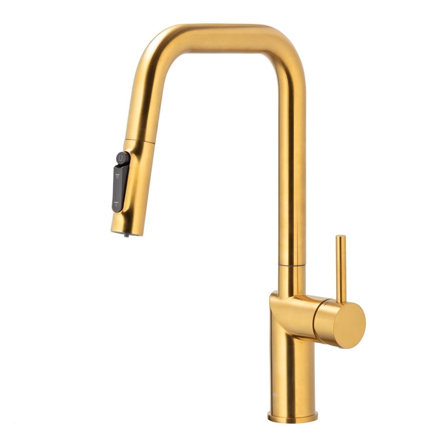 Смеситель для кухни KFA Armatura Duero Pure однорычажный Золотой (TP-6623-313-31)