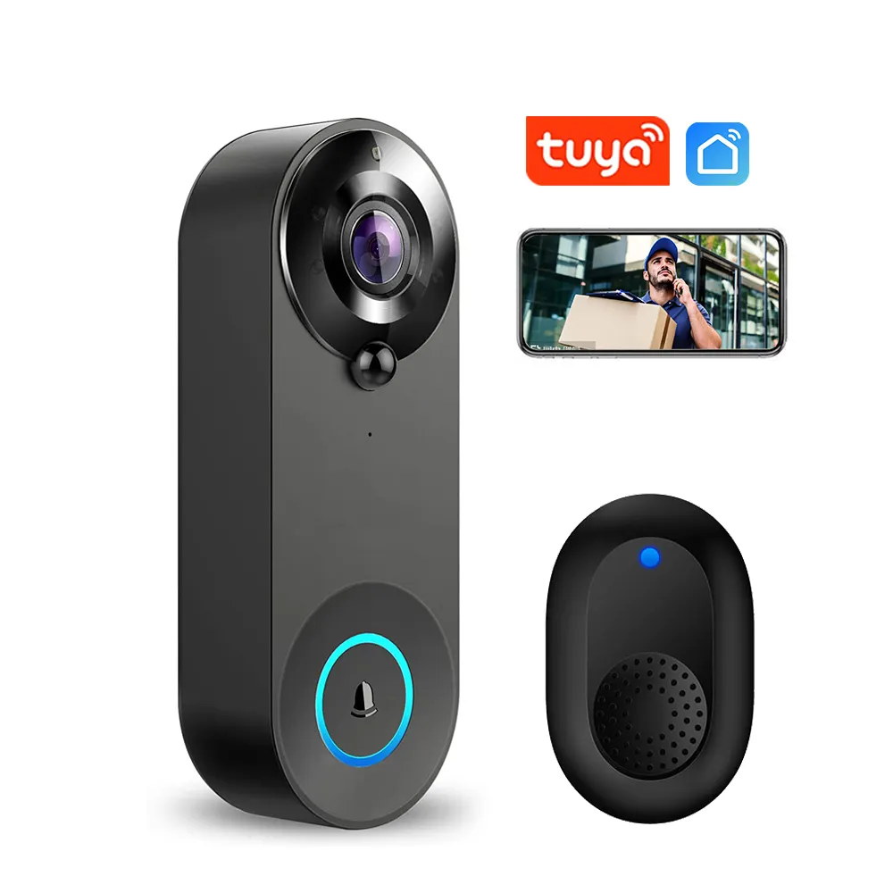 Відеодомофон VHG N8 Tuya Version Video Doorbell Wifi Black - фото 10 Відеодомофон VHG N8 Tuya Version Video Doorbell Wifi Black - фото 10
