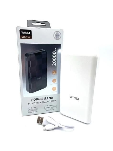 Павербанк WINSI WP236 20000 mAh (44426-WP236_544) Павербанк WINSI WP236 20000 mAh (44426-WP236_544)