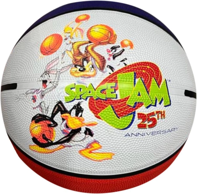 М'яч баскетбольний Spalding SPACE JAM 25TH ANNIVERSARY Tune Squad р. 7 Білий/Червоний (84687Z 7)