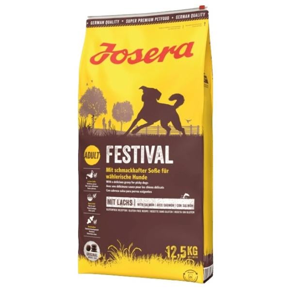 Корм для собак Josera Festival с лососем для привередливых собак 26/16 12,5 кг (000024474)