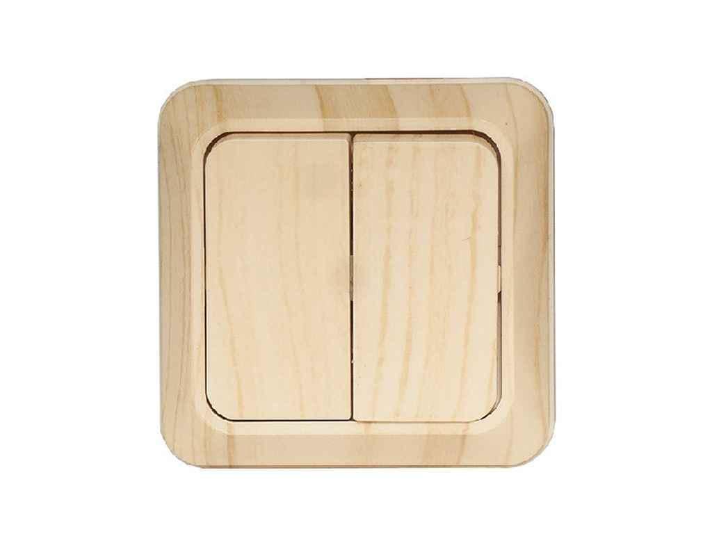 Выключатель Luxel двойной Opera 2803 (1017563)