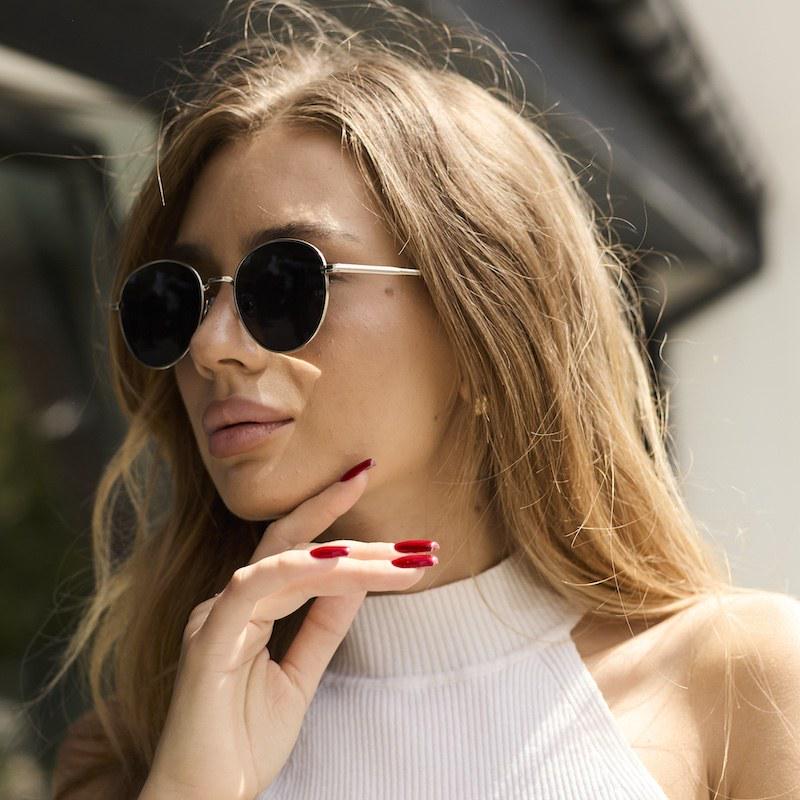 Окуляри сонцезахисні UG001 у металевій оправі з поляризацією Grey - фото 5