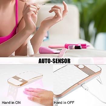 Компактная лампа Diamond mini 2 для сушки ногтей на USB кабеле 54 Вт Белый - фото 5