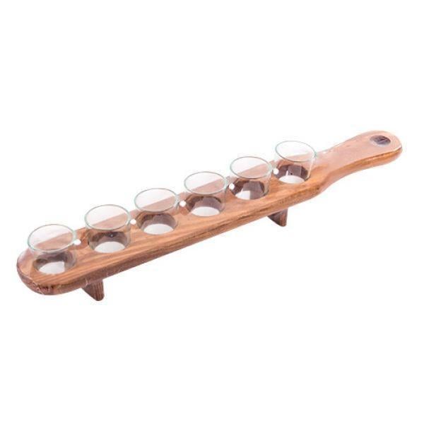 Подставка для рюмок из дерева Хосе 45 Мускат (НБС-034507)