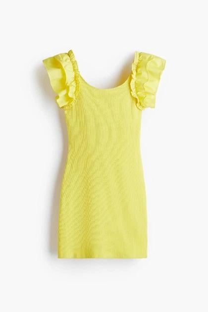 Платье H&M 1291961 XS Желтый