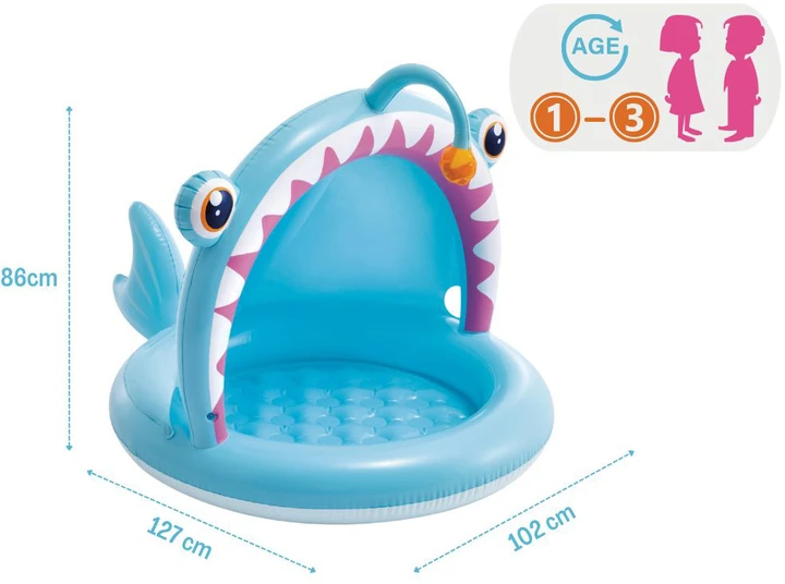 Бассейн Intex детский надувной 45 л возраст до 3-х лет 102x94 см - фото 3