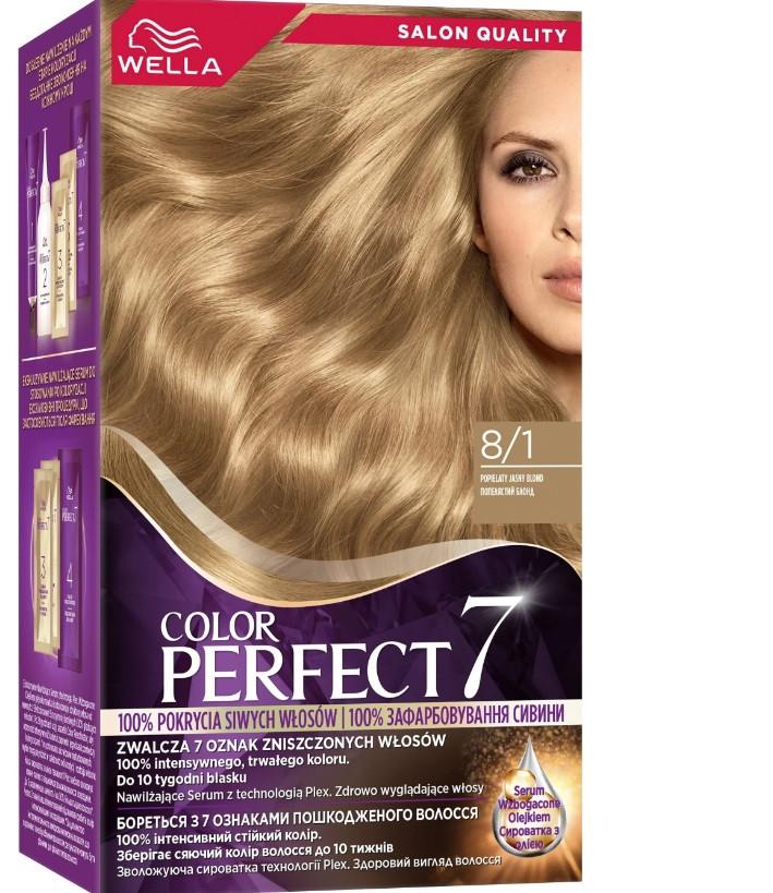 Крем-фарба для волосся WELLA Color Perfect 8/1 Попелястий блонд (4064666598383) - фото 1