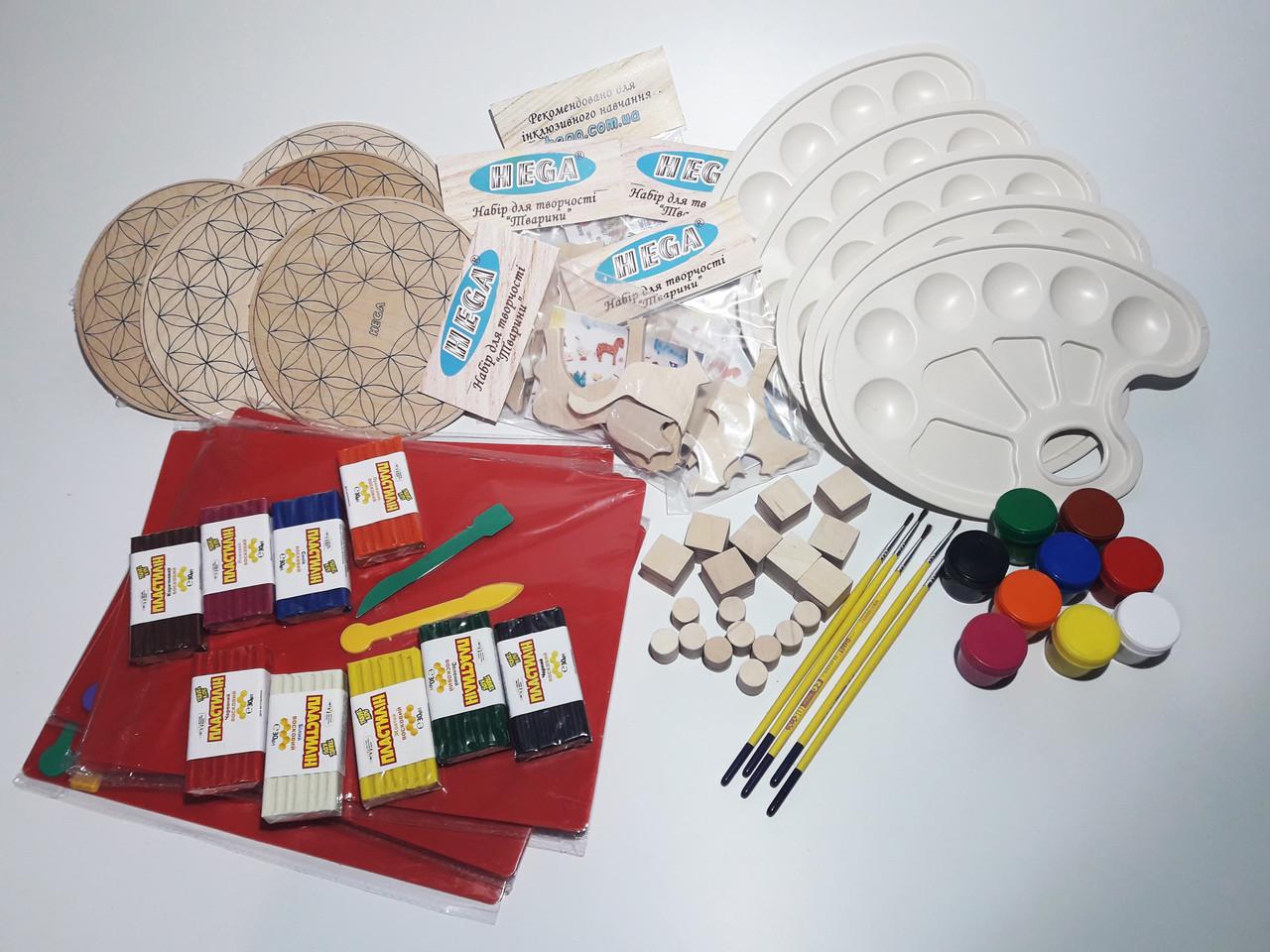 Набір HEGA приладдя для малювання та колективної творчості інклюзивний з посібником - фото 2