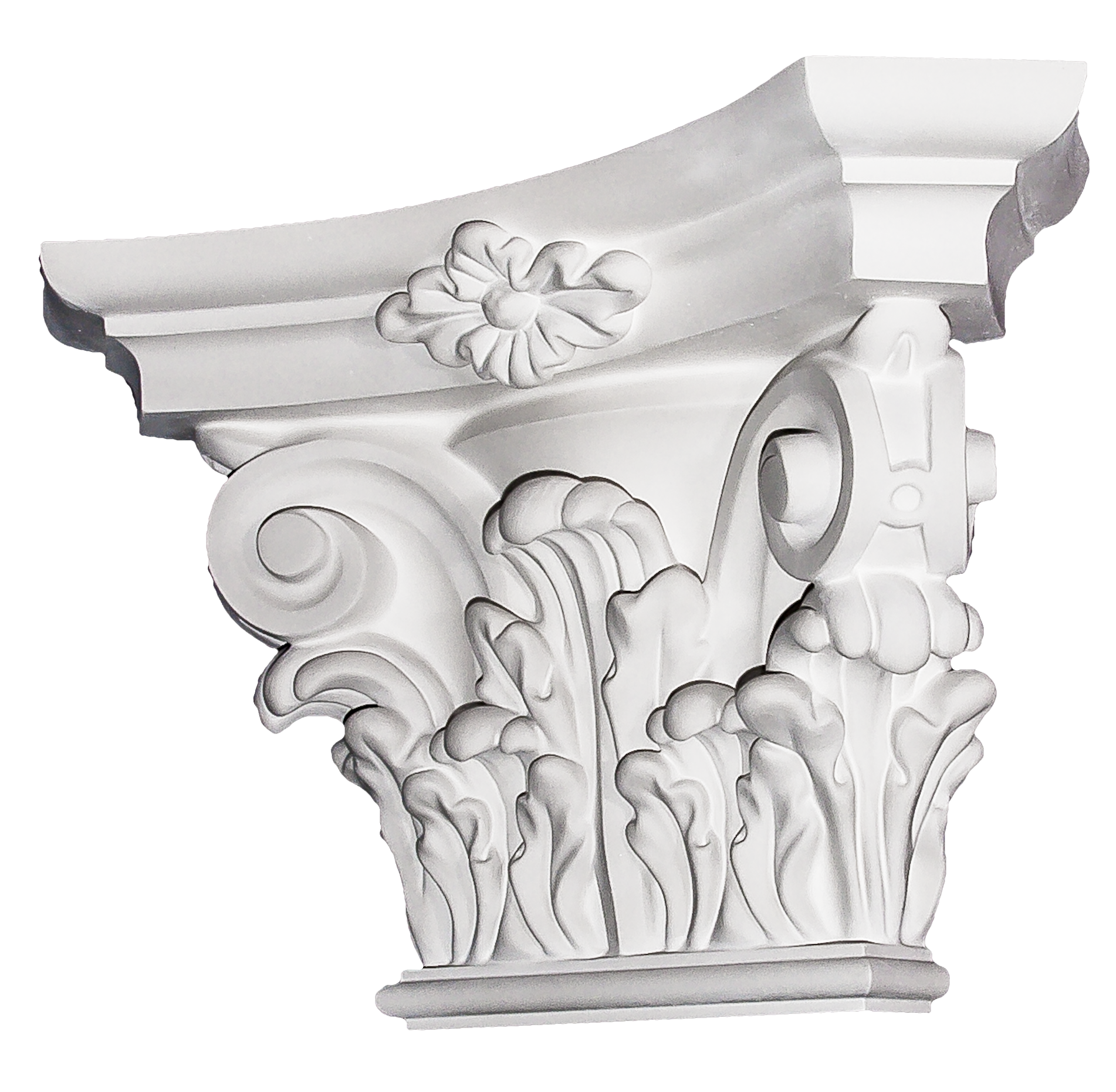 Капитель декоративная гипсовая к пилястре d 15 см 2 шт. (22889742) - фото 2