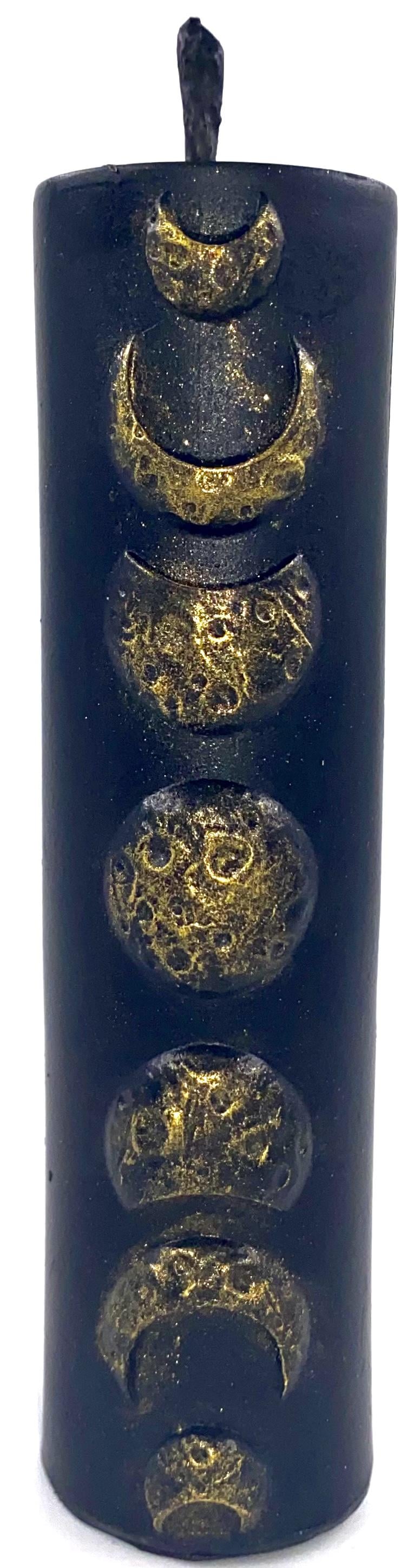 Свеча Фазы Луны 13 см Черный (1599)