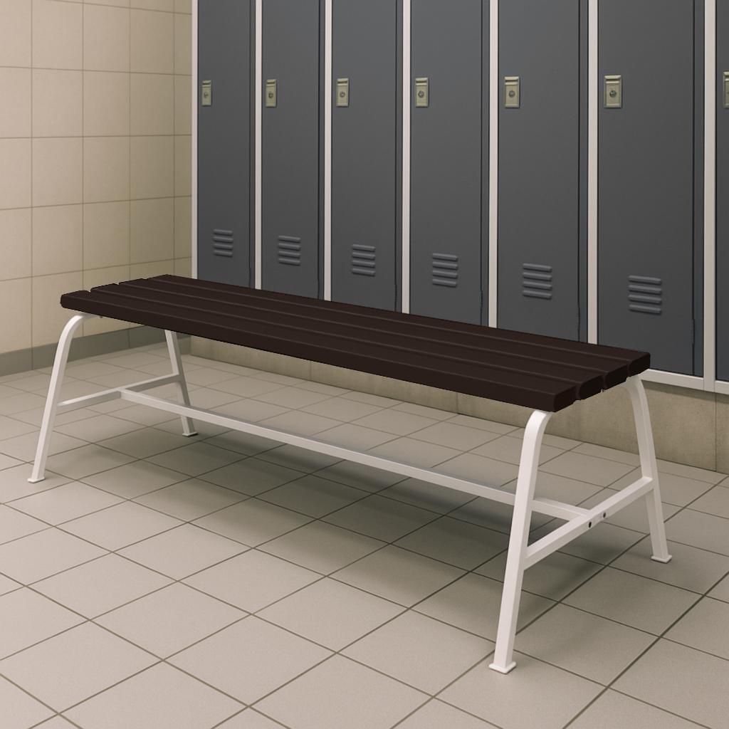 Лавка садова ТОБІ ШО без спинки для дачі/парку 1503х450х650 мм Коричнево-Білий - фото 2 Лавка садова ТОБІ ШО без спинки для дачі/парку 1503х450х650 мм Коричнево-Білий - фото 2