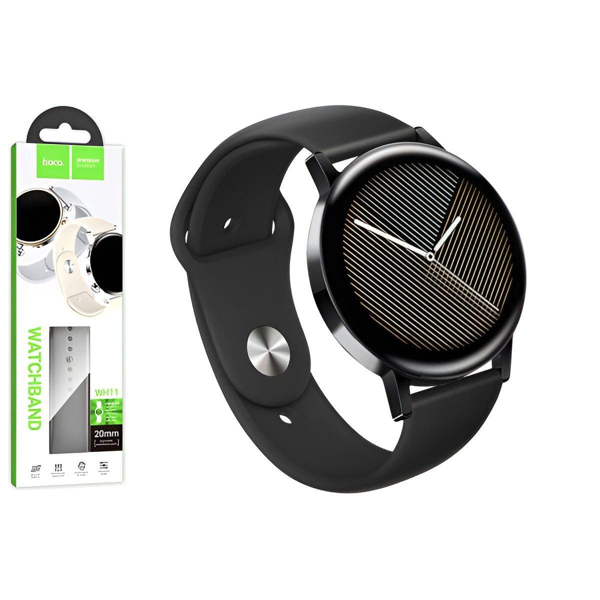 Ремінець для розумного годинника Hoco WH11 силіконовий швидкознімний 20 мм (25249464)