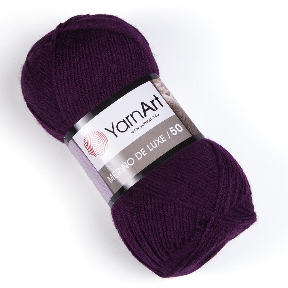 Пряжа YarnArt Merino De Luxe 10094 Ежевика (6038)