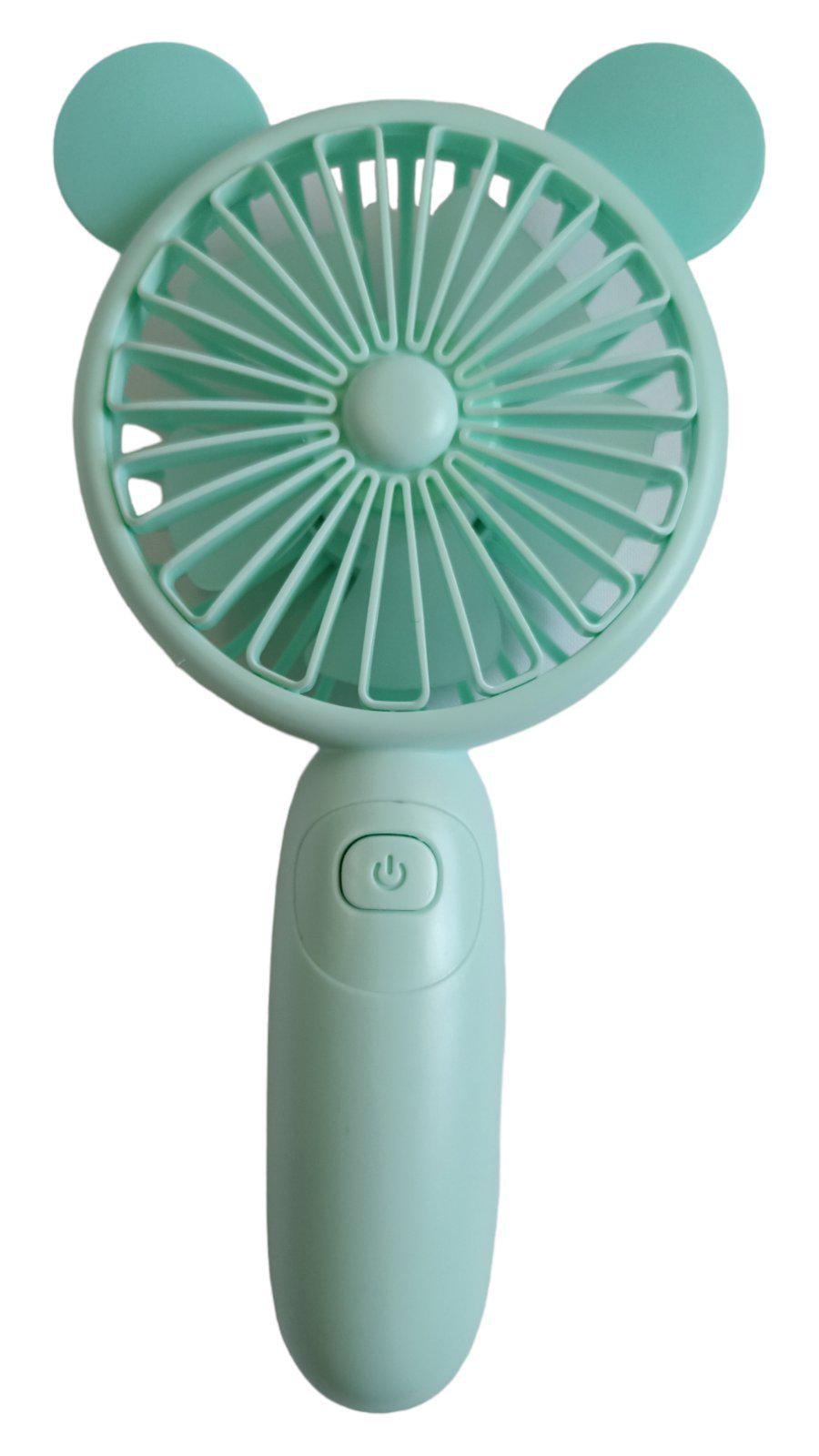 Вентилятор портативный аккумуляторный DianDi Mini Fan с ушками и RGB подсветкой Зеленый (SQ-2165) Вентилятор портативный аккумуляторный DianDi Mini Fan с ушками и RGB подсветкой Зеленый (SQ-2165)