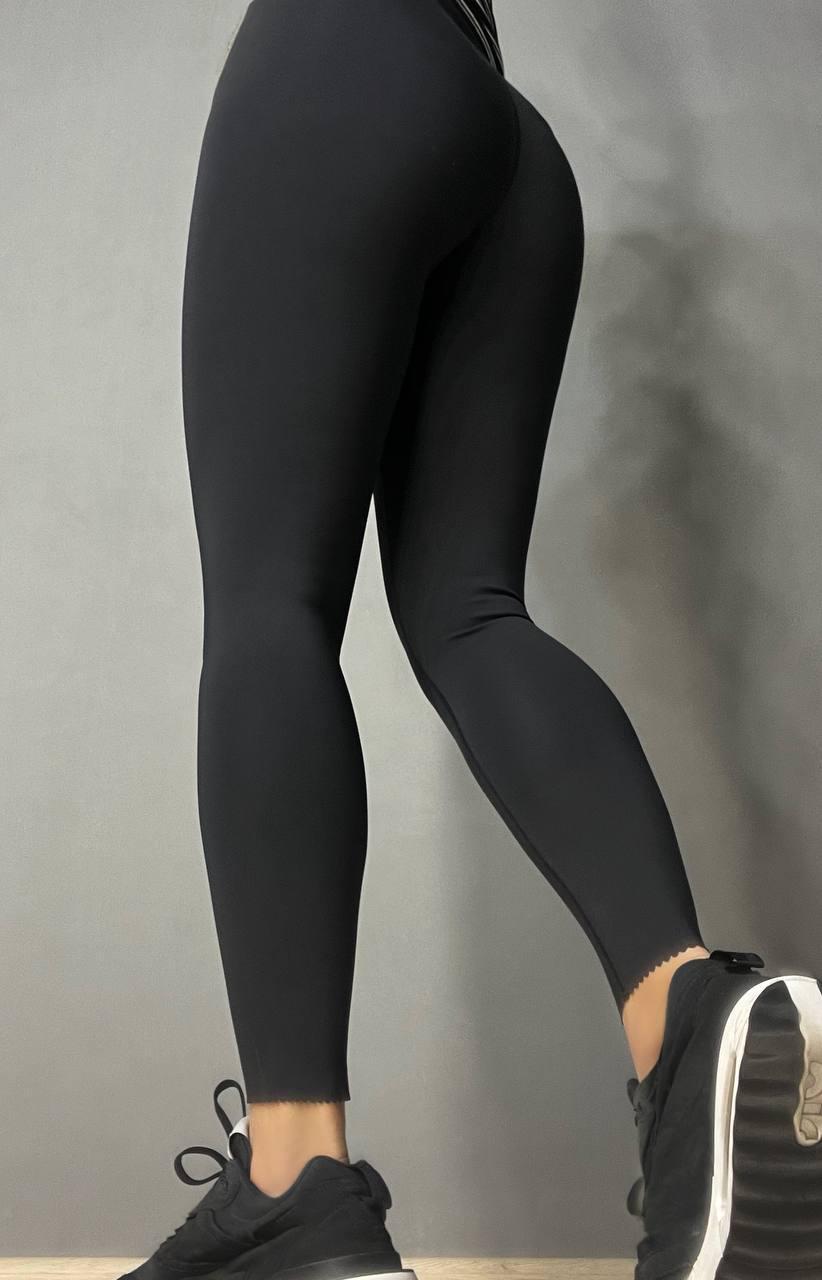 Лосини жіночі LADY HUREM 2513 утягуючі фігурний край тканина дайвінг ойшо широкий пояс M Чорний (1683) - фото 6 Лосини жіночі LADY HUREM 2513 утягуючі фігурний край тканина дайвінг ойшо широкий пояс M Чорний (1683) - фото 6