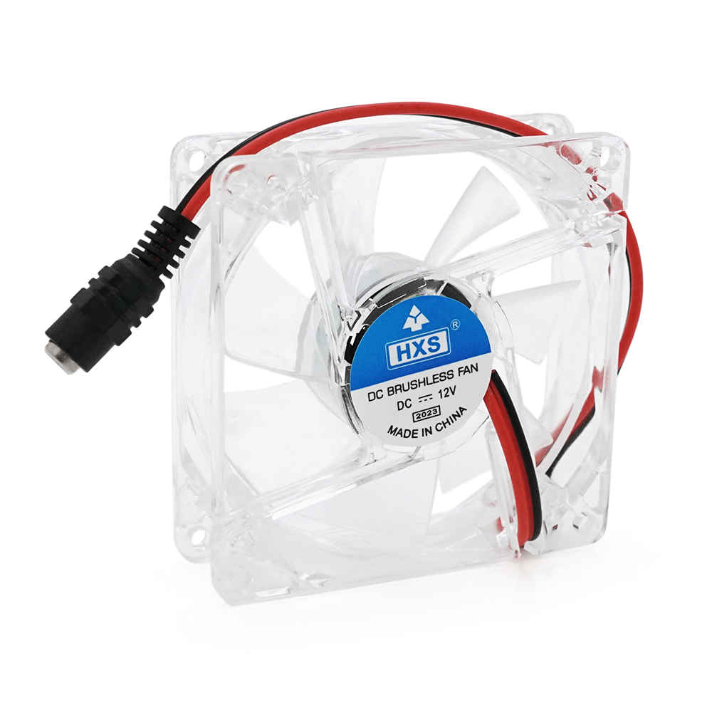 Кулер корпусный Merlion HXS 8025 DC sleeve fan 55x25 female 1900 об/мин 80x80x25 мм Прозрачный (YUT_V5215)