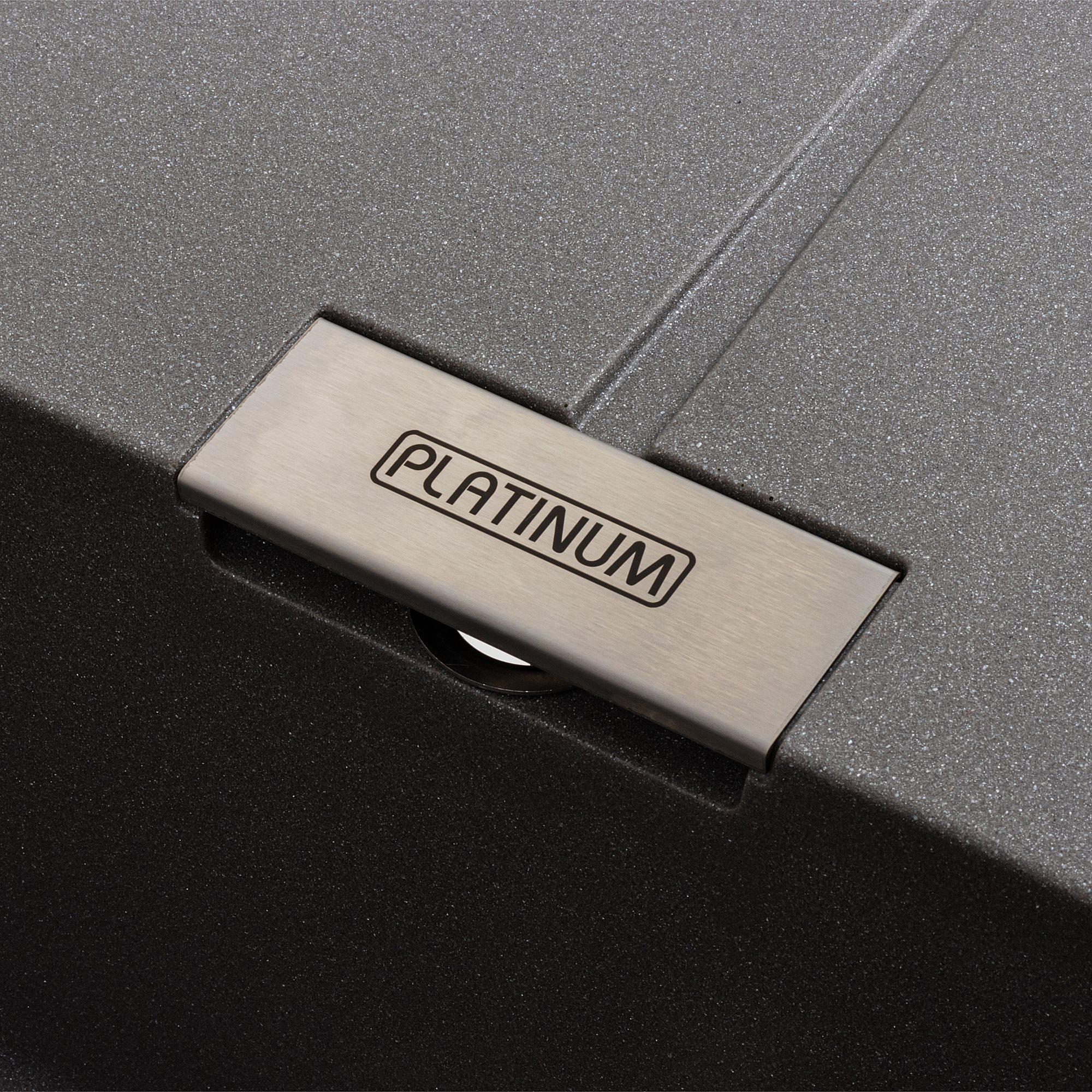 Мойка для кухни гранитная Platinum 6250 ZIRKONE матовая Серый муссон - фото 6 Мойка для кухни гранитная Platinum 6250 ZIRKONE матовая Серый муссон - фото 6