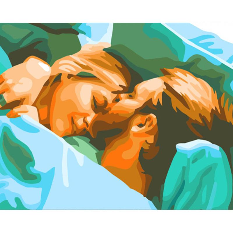 Картина по номерам Strateg Премиум Утро влюбленных 40x50 см (GS796)