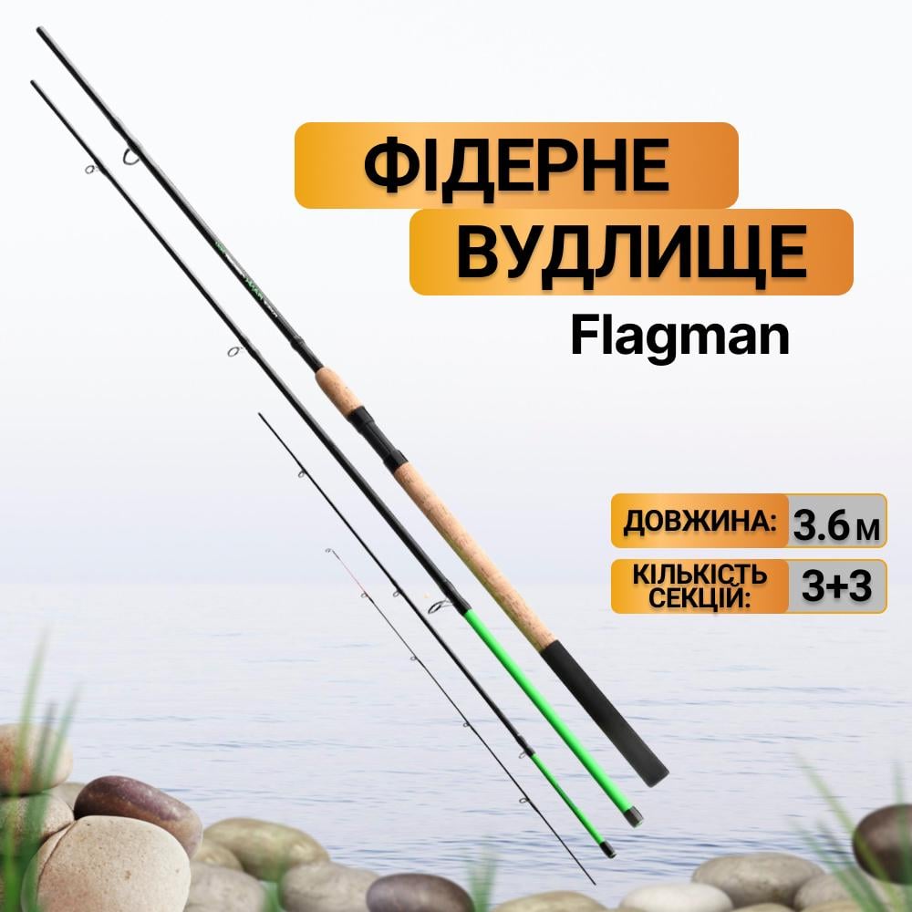 Удилище фидерное Flagman Force Rank Feeder 3,6 м 140 г (FRFMH360) - фото 2