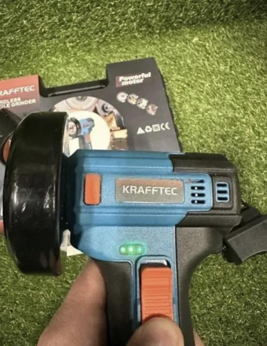 Болгарка кутова акумуляторна KRAFFTEC PGA-24 безщіткова 24V (66656) - фото 3 Болгарка кутова акумуляторна KRAFFTEC PGA-24 безщіткова 24V (66656) - фото 3