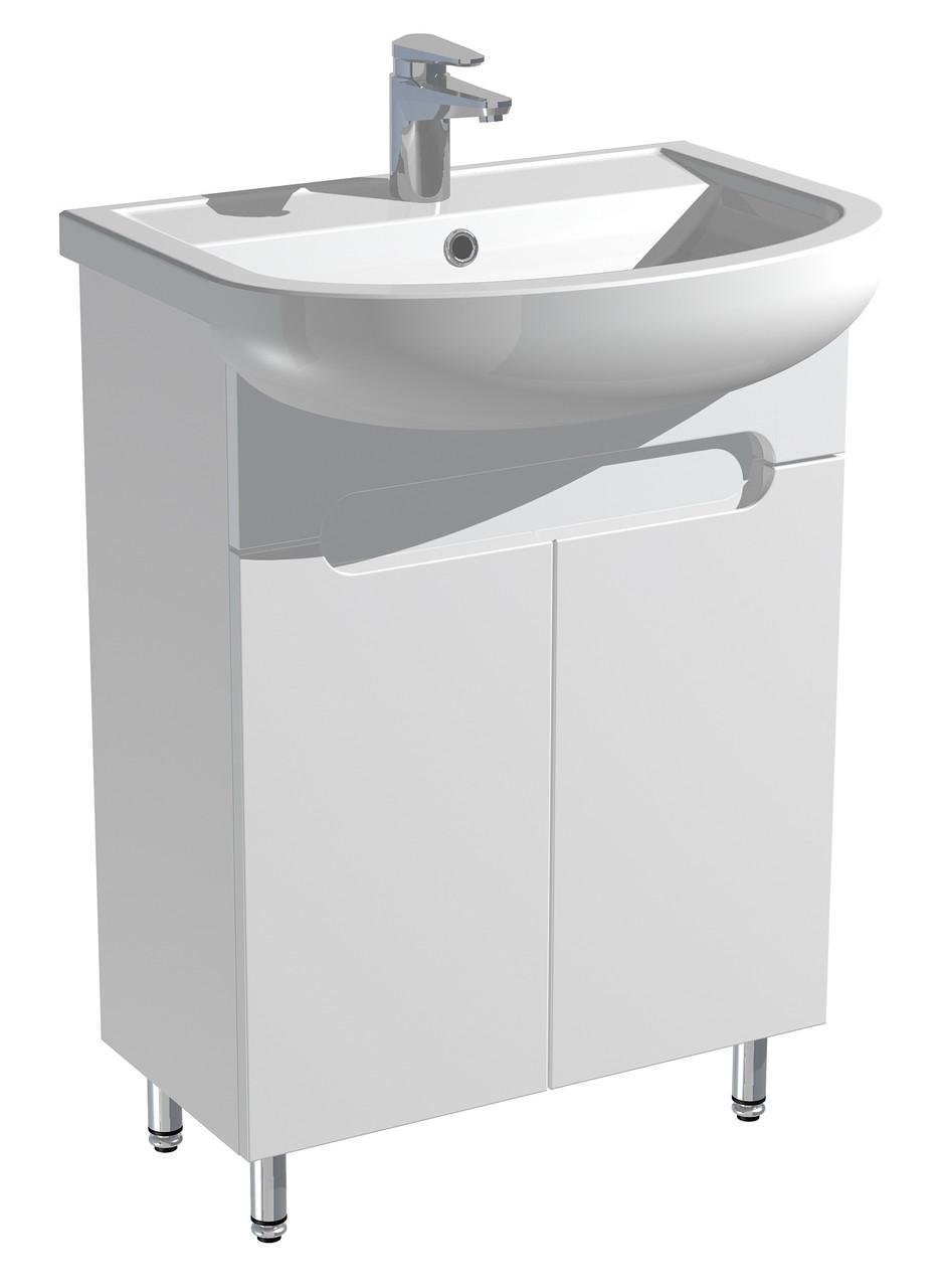 Тумба для ванної кімнати з умивальником Артеко 60 см Білий (30632033)