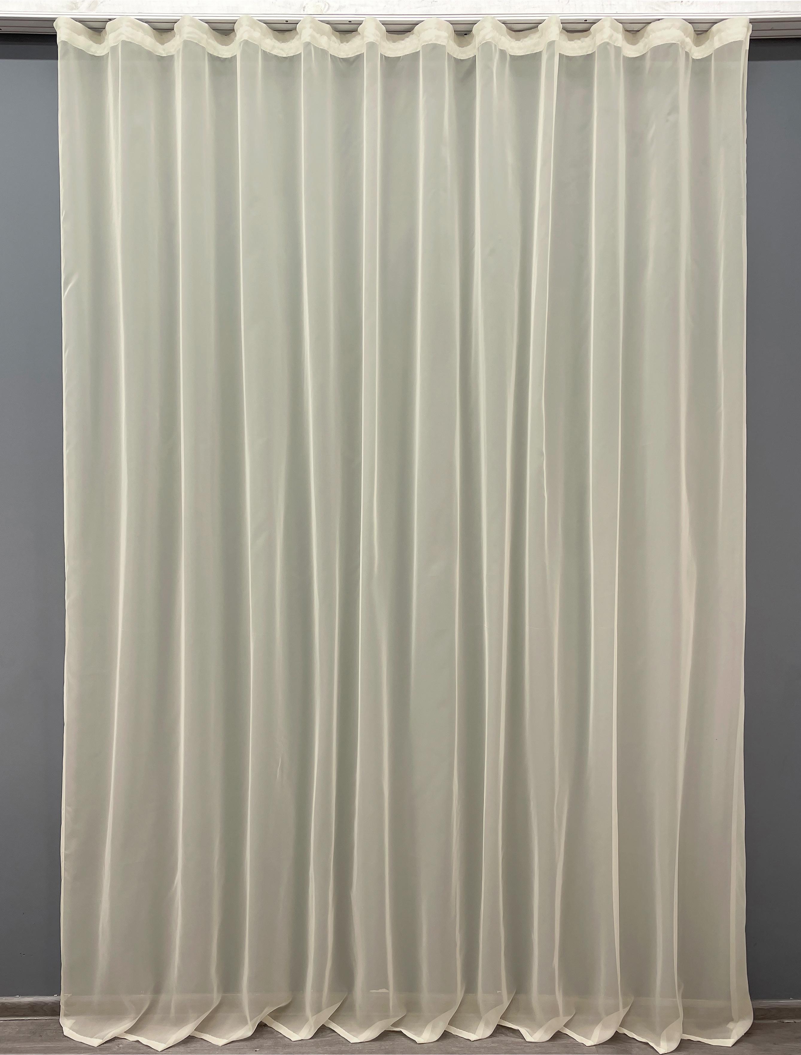 Тюль VR-Textil н103 шифон вуаль 500х270 см Бежевый (41-093)