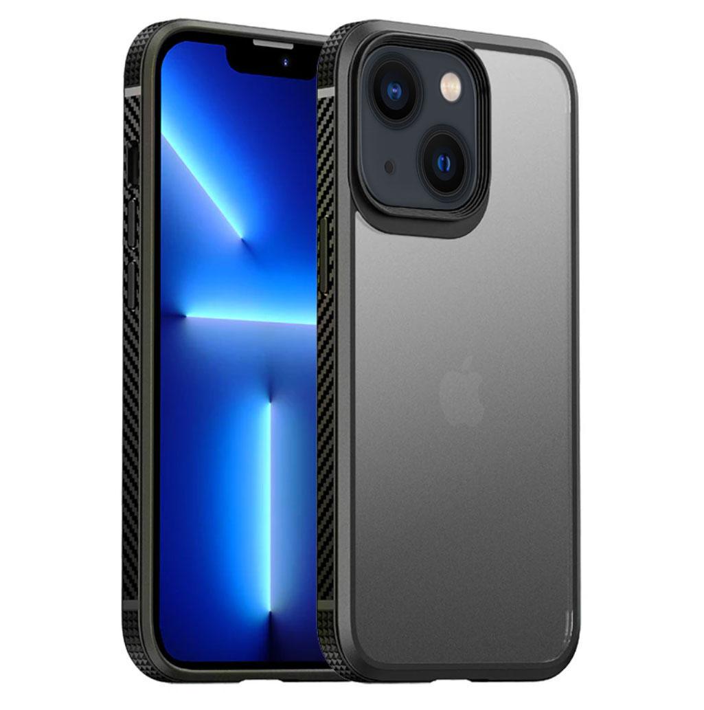 Противоударный бампер чехол Primolux Transparent для смартфона Apple iPhone 15 Plus - Black - фото 1