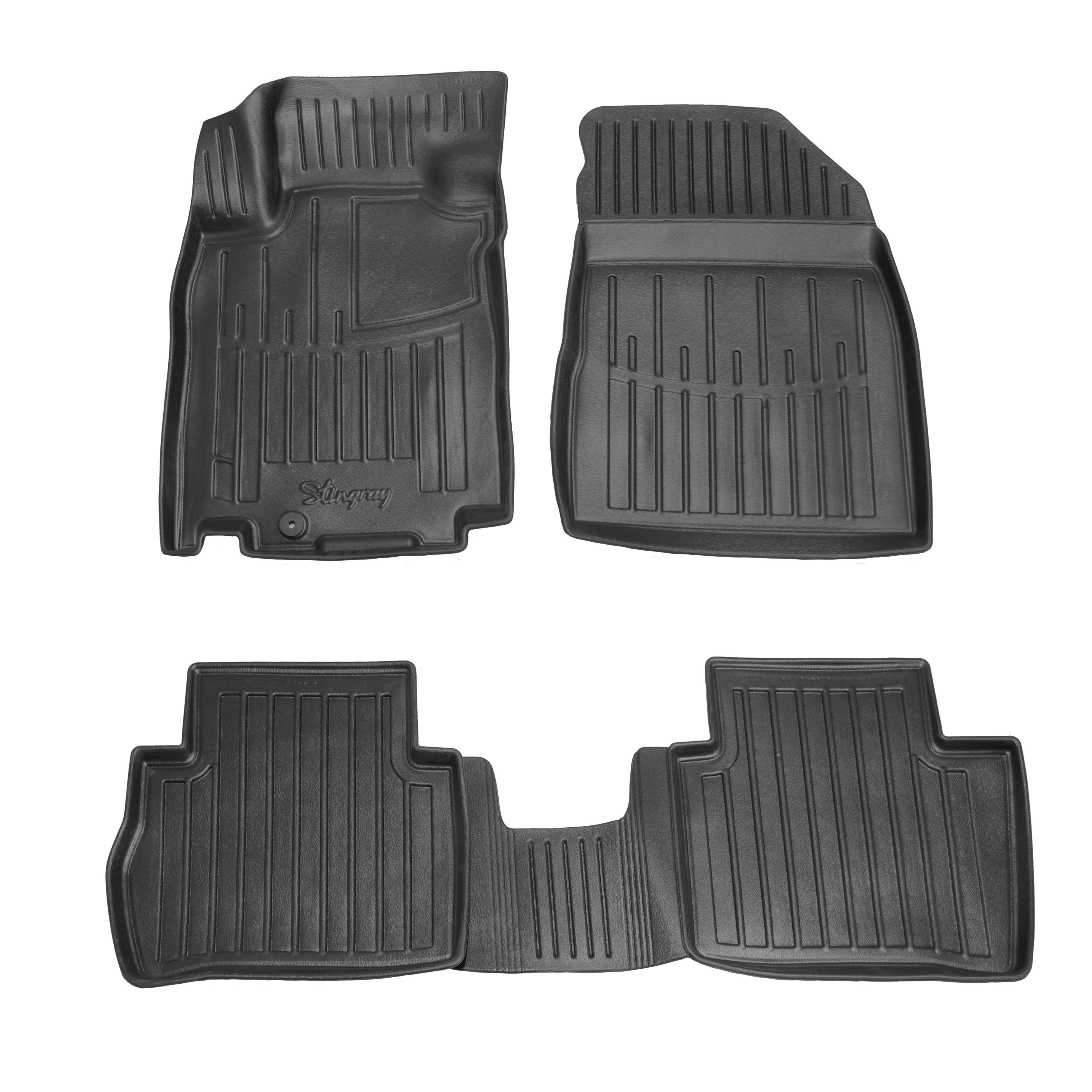 Коврики Stingray 3D для Nissan Tiida 2004-2011 рр. полиуретан 4 шт. Черный (158346)