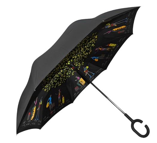 Зонтик обратного сложения Urban People 8 спиц купол 120 см (30240) Зонтик обратного сложения Urban People 8 спиц купол 120 см (30240)