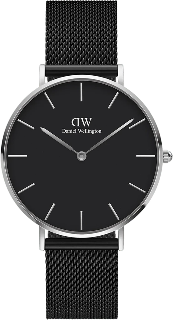 Наручные часы женские Daniel Wellington Petite Ashfield DW00100246 со стальным корпусом WR 30 м Черный (3149529144)