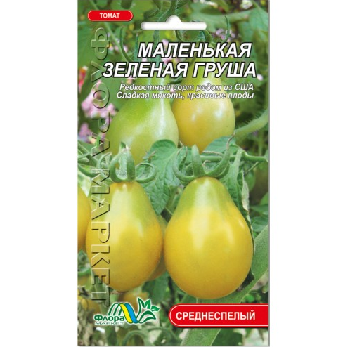 Семена томата Маленькая зеленая груша золотисто-зеленый среднеспелый 0,1 г (25977)