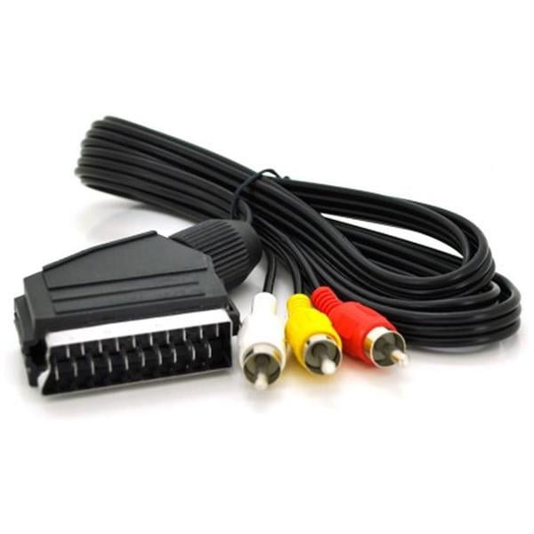 Кабель Merlion SCART-3RCA 1.2м Black (TT-SCART (M) -3RCA (M) -1.2 / 00023)