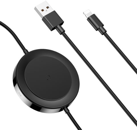 Бездротова зарядка Baseus Wireless Charger iP Cable Series, Black