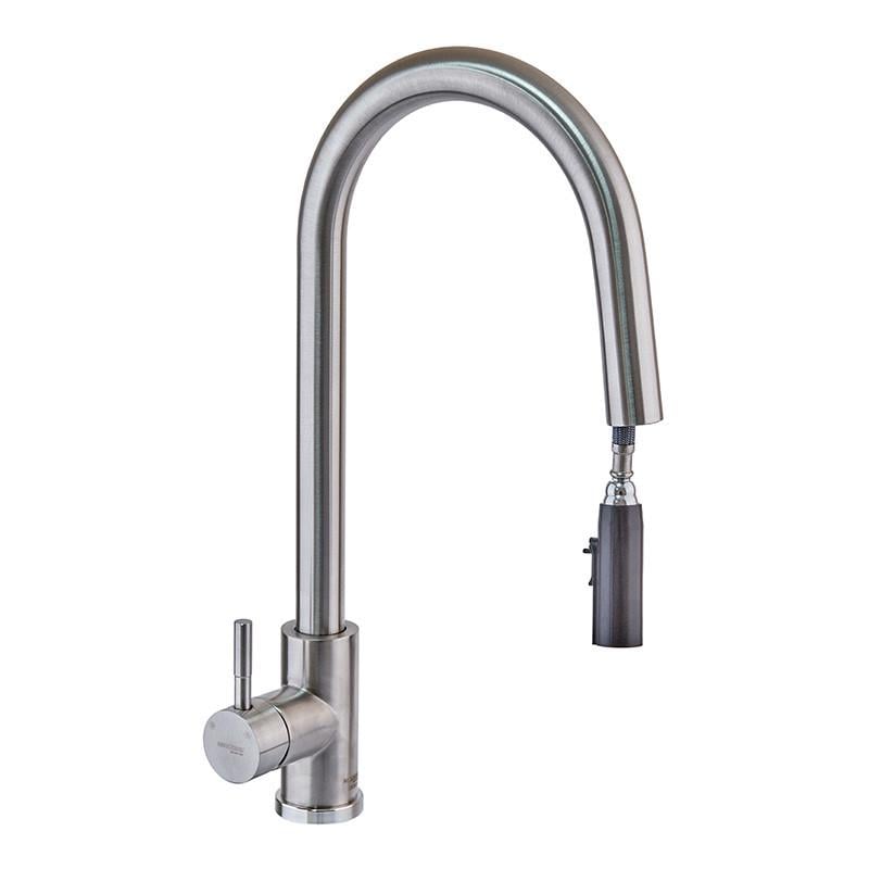 Смеситель для кухни MIXXUS LUX-014 Hidden с выдвижным изливом (MI6231)