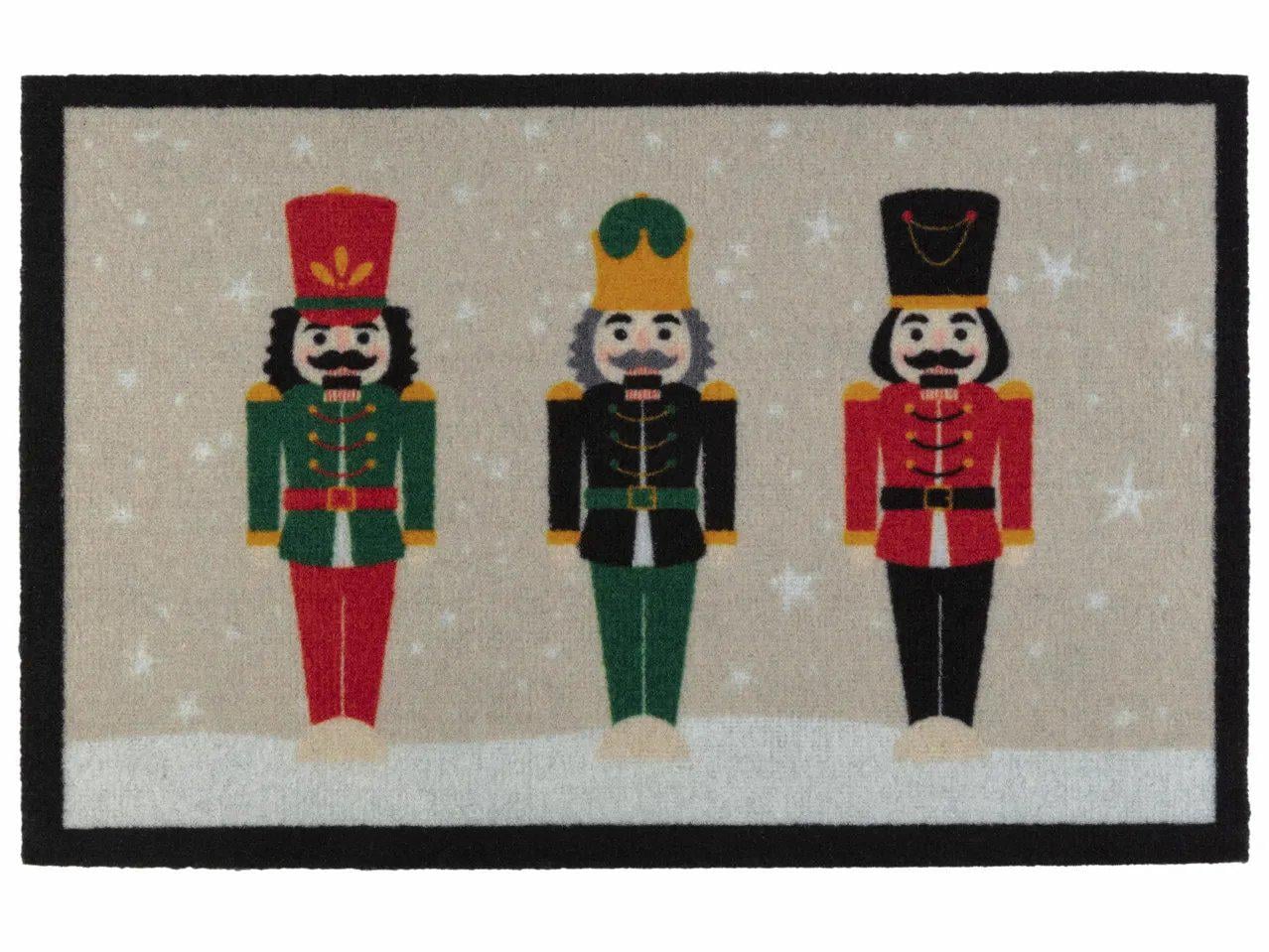 Грязезащитный коврик Livarno Home Новогодний Щелкунчик 40х60 см (D1-00481)