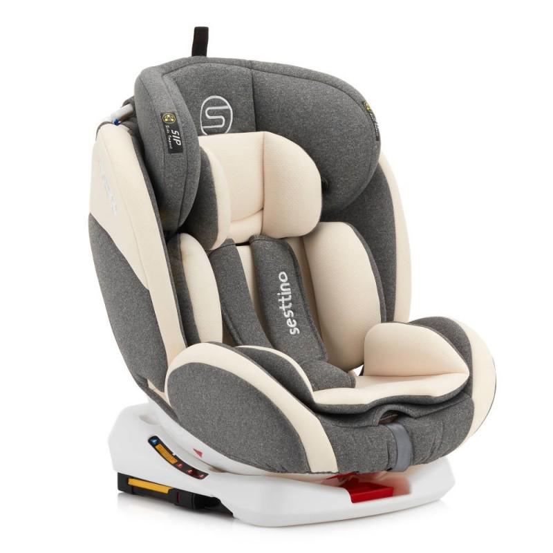 Автокресло Sesttino Oktagon группа 0+/1/2/3 0-36 кг с системой Isofix Бежевый/Серый