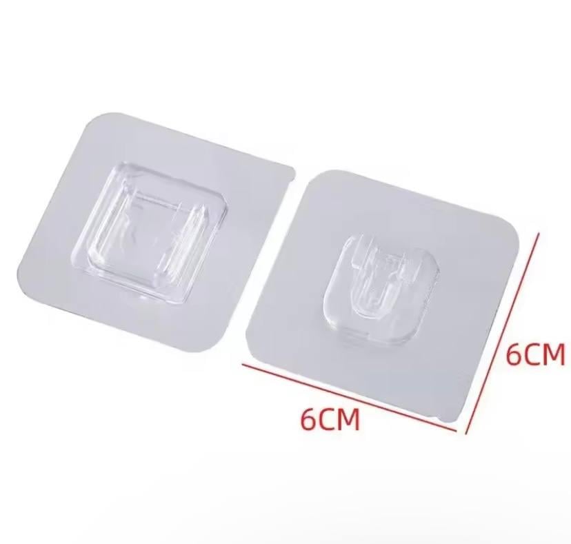 Самоклеящийся держатель настенный на стену 6х6 см - фото 2 Самоклеящийся держатель настенный на стену 6х6 см - фото 2