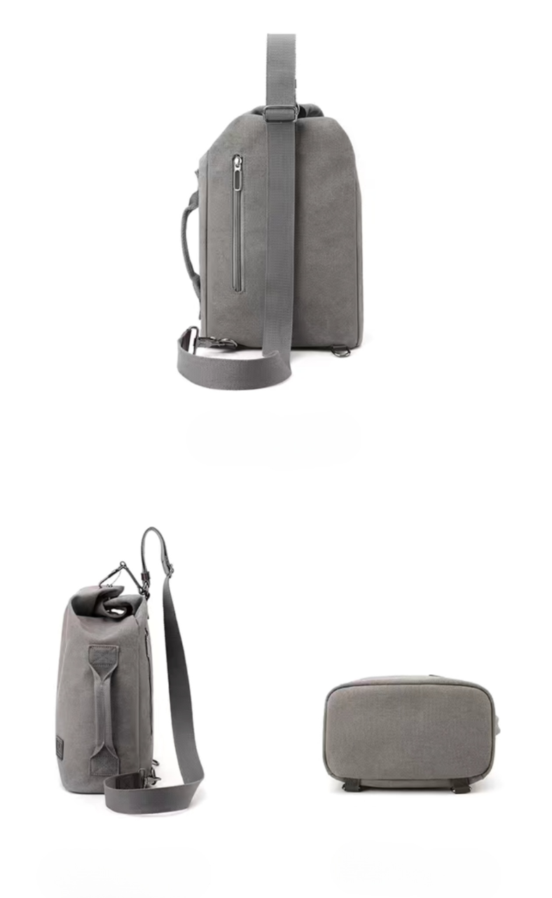 Сумка-рюкзак FOURONE РЕТРО Army green (2033250673) - фото 4 Сумка-рюкзак FOURONE РЕТРО Army green (2033250673) - фото 4