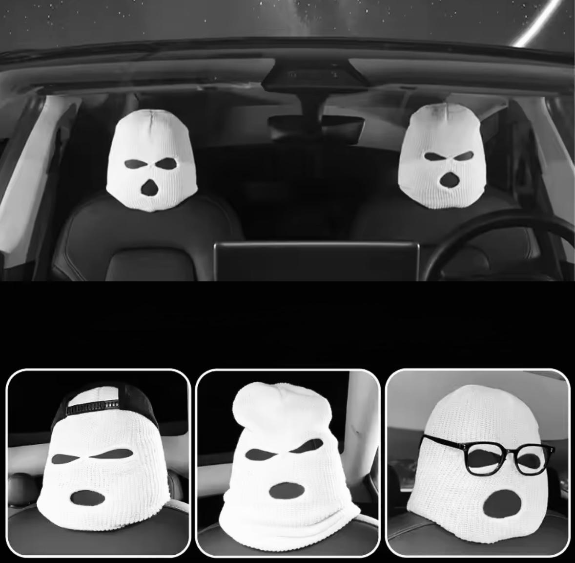 Балаклава Бандитка 2в1 унисекс Белый - фото 8