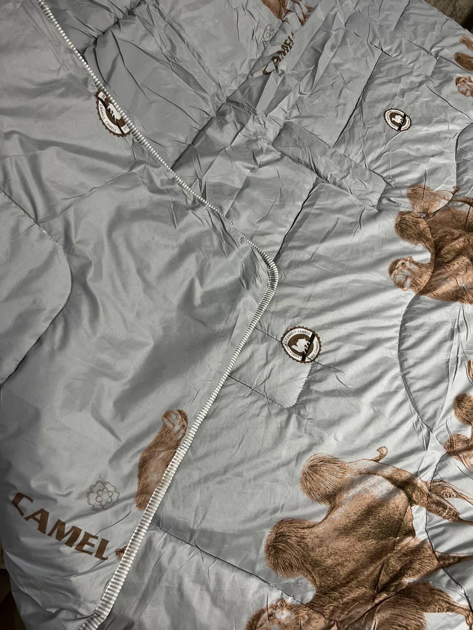 Ковдра верблюжа 200х230 см Сірий (Д-rai-vip-kovdra-001-02) - фото 3 Ковдра верблюжа 200х230 см Сірий (Д-rai-vip-kovdra-001-02) - фото 3