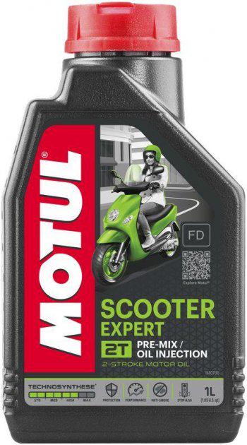 Масло 2Т 10/40 MOTUL Scooter Expert двухтактное 1 л