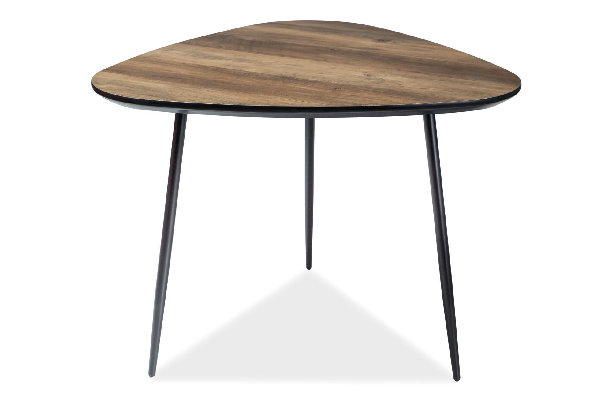 Журнальный стол Signal Envo B 57х58х48 Орех/Черный