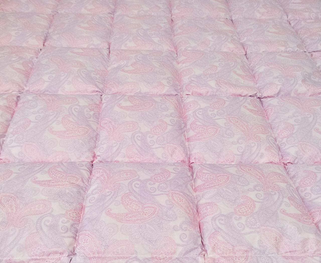 Ковдра пухова Світ подушок зимова тик бавовна 160х210 см Рожевий (31112) - фото 2