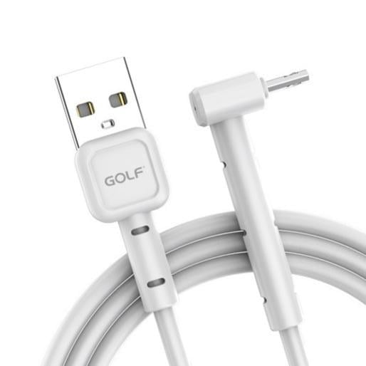 Кабель синхронізації Golf GC-69 USB-microUSB 3 A 1 м White (3_02116) - фото 2