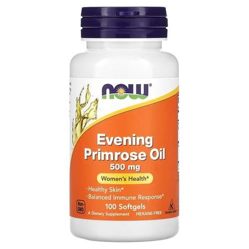 Примула вечерняя NOW Evening Primrose Oil 500 мг 100 Softgels (NOW-01750)