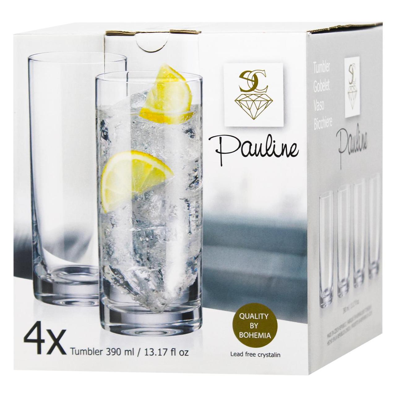 Набор бокала для напитков Banquet PAULINA 390 мл 4 шт. (2587259629) - фото 2